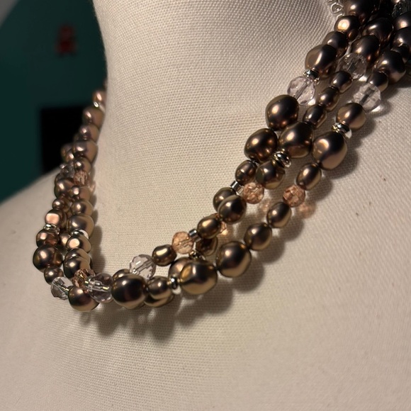 Liz Claiborne Gold and Silver Layered Necklace - Picture 3 of 5